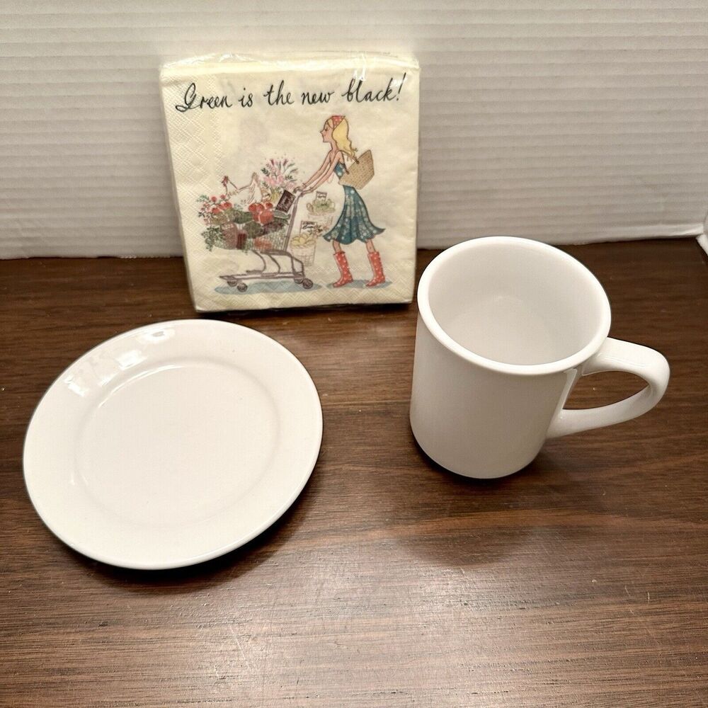 Lot World Porcelana  Saucer 840-405R-22-242 Superior Coffee Mug Click Napkins
